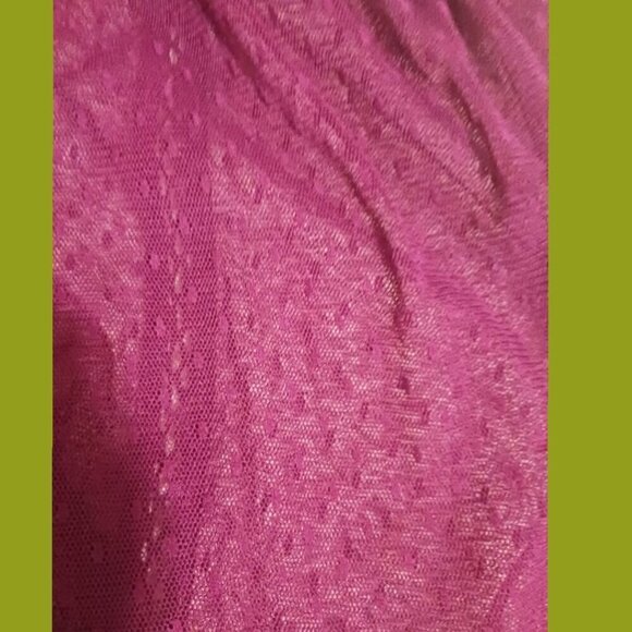 Free People Deep Purple Sheer Lace Sleeveless Top Size XSmall - Picture 15 of 16